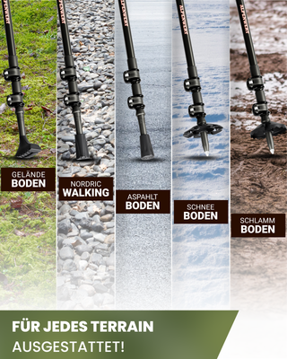 FAEFTY Wanderstöcke Faltbar, Nordic Walking Stöcke Damen Herren, Trekkingstöcke Faltbar Wanderstöcke Teleskop, Verstellbar, Leicht Aluminium 115-135cm Mit Korkgriff Und 4 Paar Gummipuffer