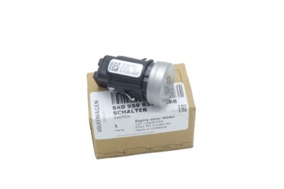 Original VW Eos Golf Scirocco Start-Stop-Schalter chrom-seidenmatt