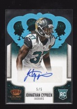 2013 Crown Royale Rookie  Platinum Holofoil 150 Johnathan Cyprien 5/5 Auto