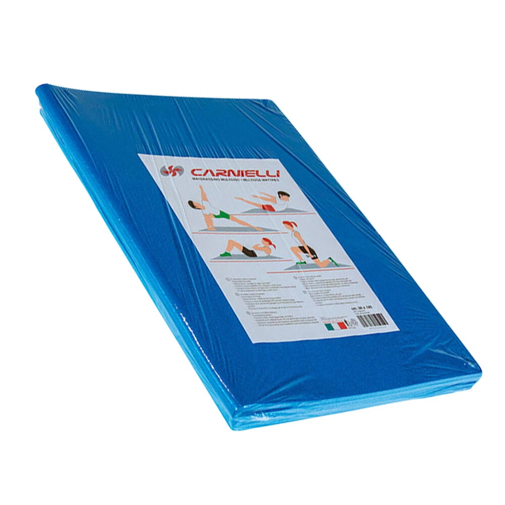 Materassino Ginnastica Morbido Pieghevole 180x60x4 Cm - Nero - Per Fitness, Yoga E Come Letto Ospiti