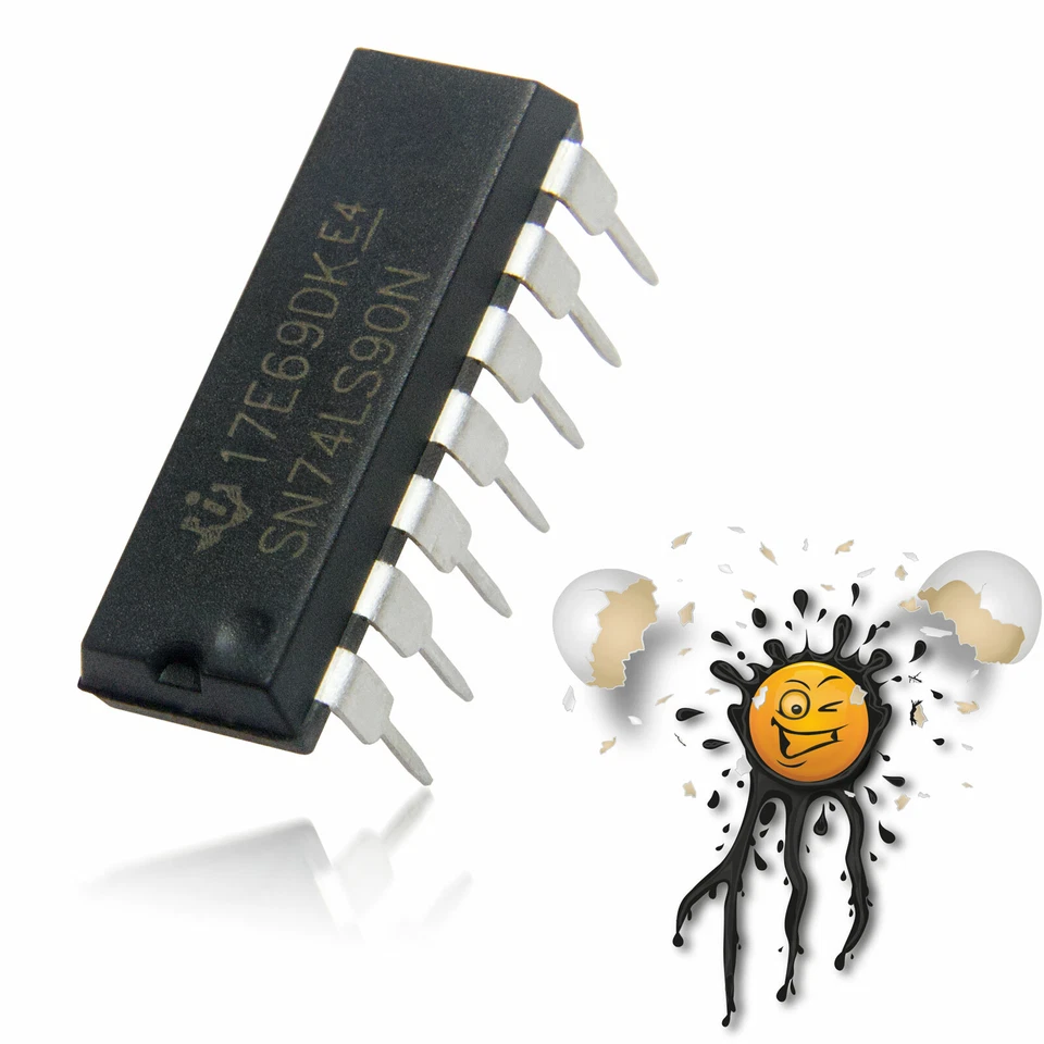 TEXAS INSTRUMENTS 2 Stk. pcs. SN74LS90 SN74LS92 SN74LS93 4-Bit Decade Binary Counter DIP14 IC