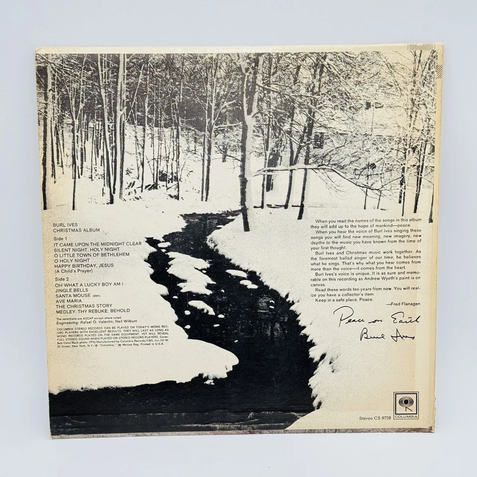 Vinyl Record LP Burl Ives Christmas Album RARE - Image 3 of 4