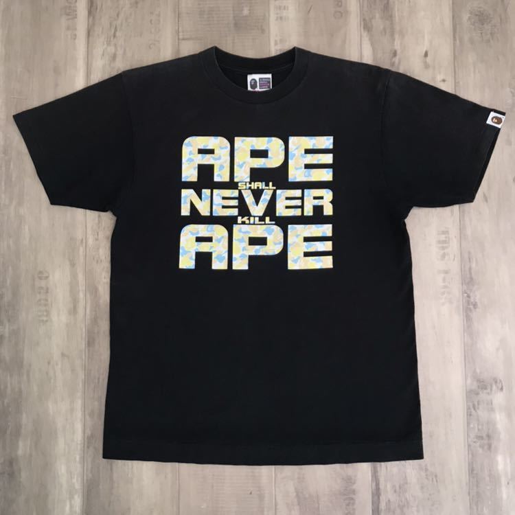 BAPE Sapporo city camo ASNKA logo T-shirt Black A Bathing Ape Size