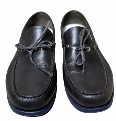 SALVATORE FERRAGAMO Dark Brown Deck Shoes Size UK 10 EU 44 eBay