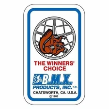 1980 Mongoose Maurice seat tube decal