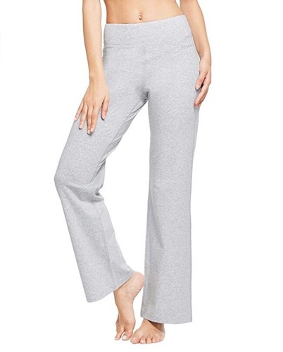 Baleaf Light Gray Fitness Bootcut Yoga 