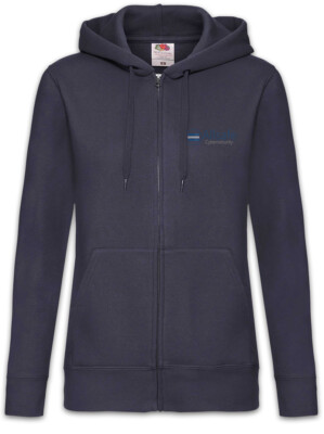 Allsafe Cybersecurity Damen Zipper Hoodie Fsociety Hacker Evil Mr. E Corp Robot