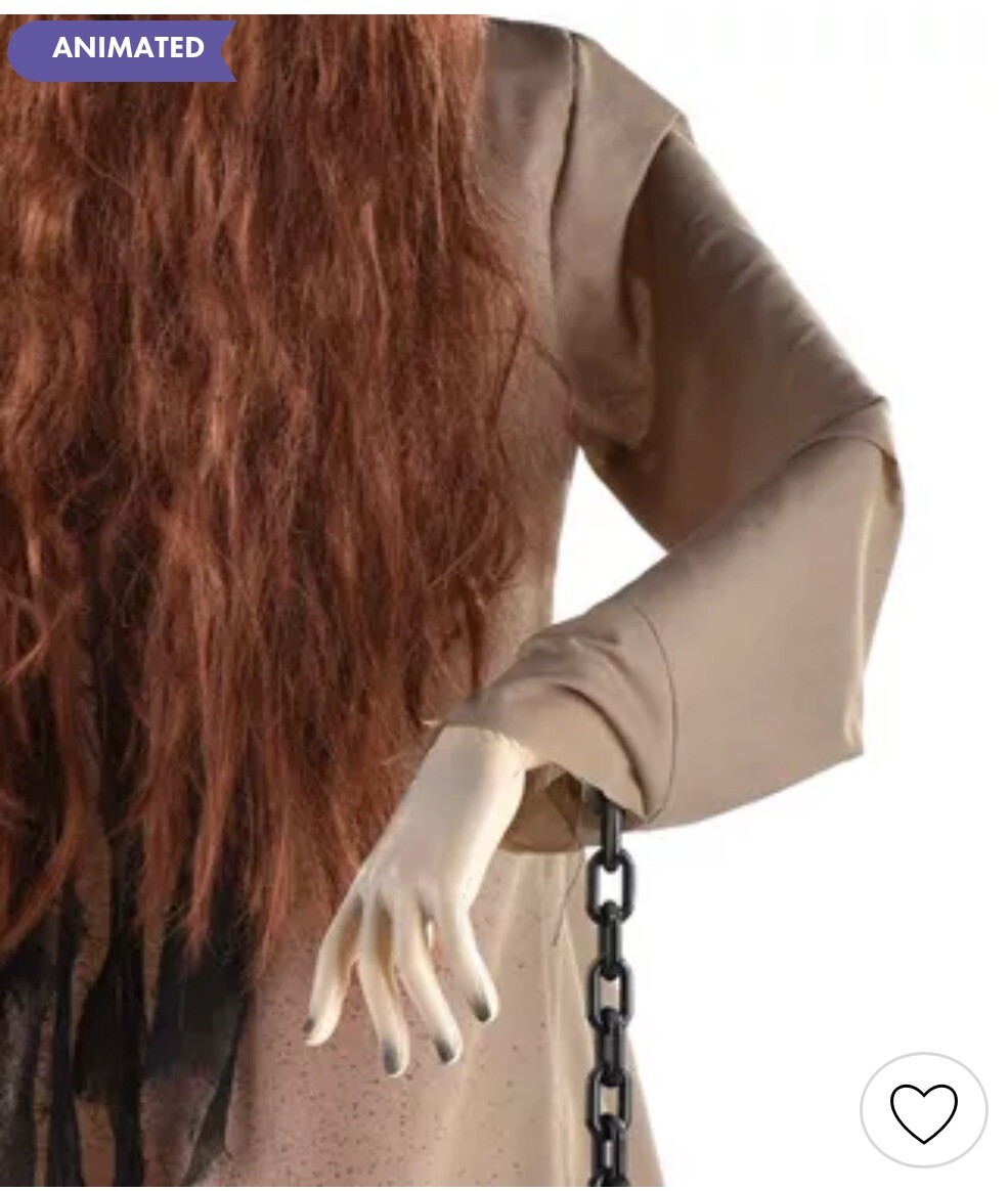 2023 Party City Rising Woman 4.6 Ft Halloween Animatronic Prop - New In Box