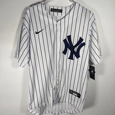 Aaron Judge #99 Embroidered Stitched Jersey White and Blue Stripes