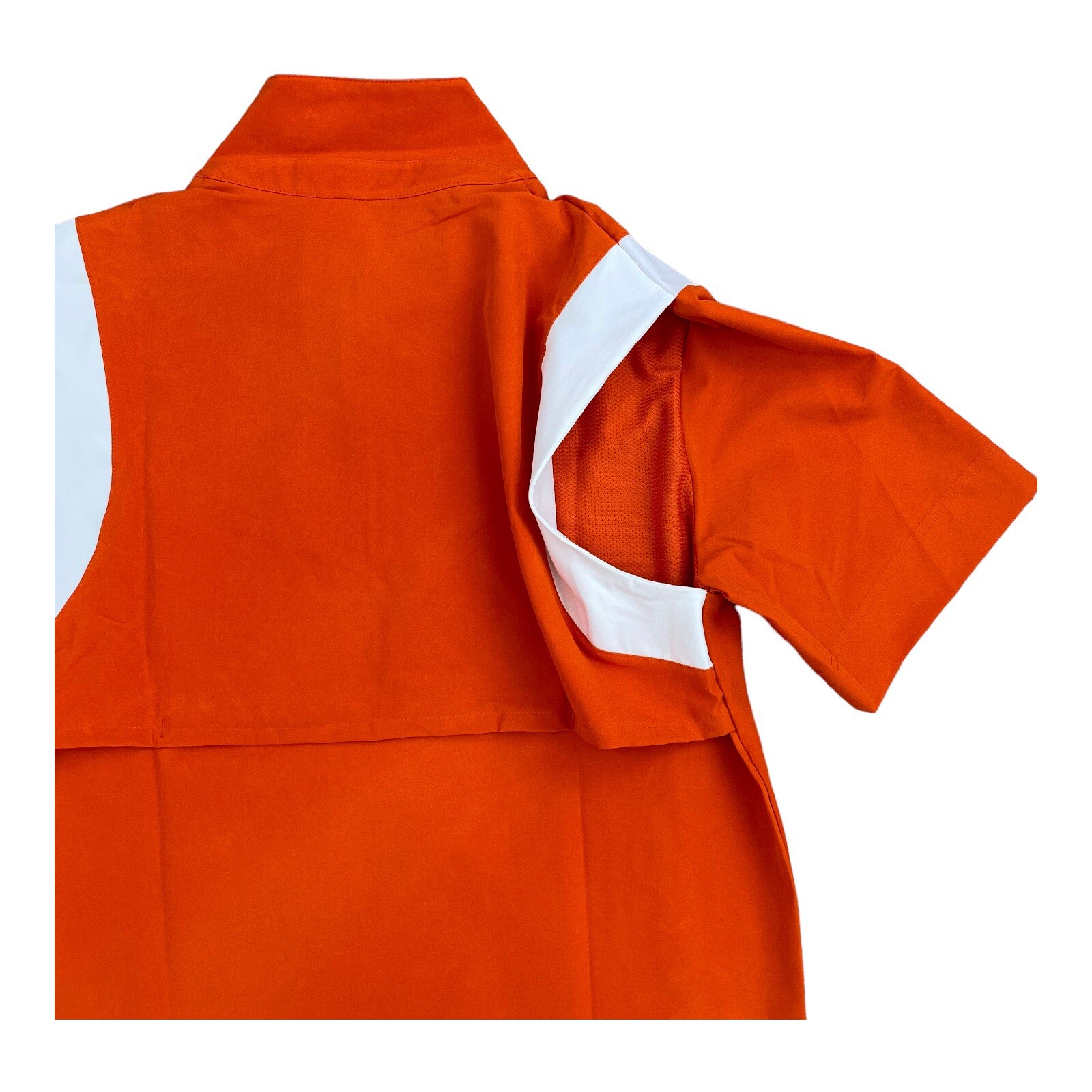 Clemson Tigers Nike On-Field Coach Jacket Mens S Short Sleeve 1/4 Zip Orange NWT thumbnail 9