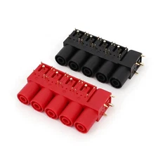 10Pcs Right Angle Gold-Plated 4mm Safety Banana Female Jack PCB Socket Connector