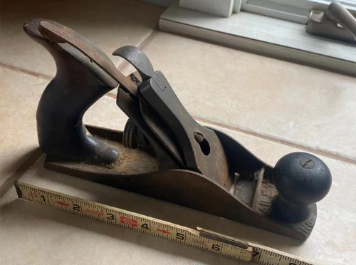 Vtg Stanley Bailey No. 3 Wood Working Hand Plane Type 9? Tools Carpenter USA Smo