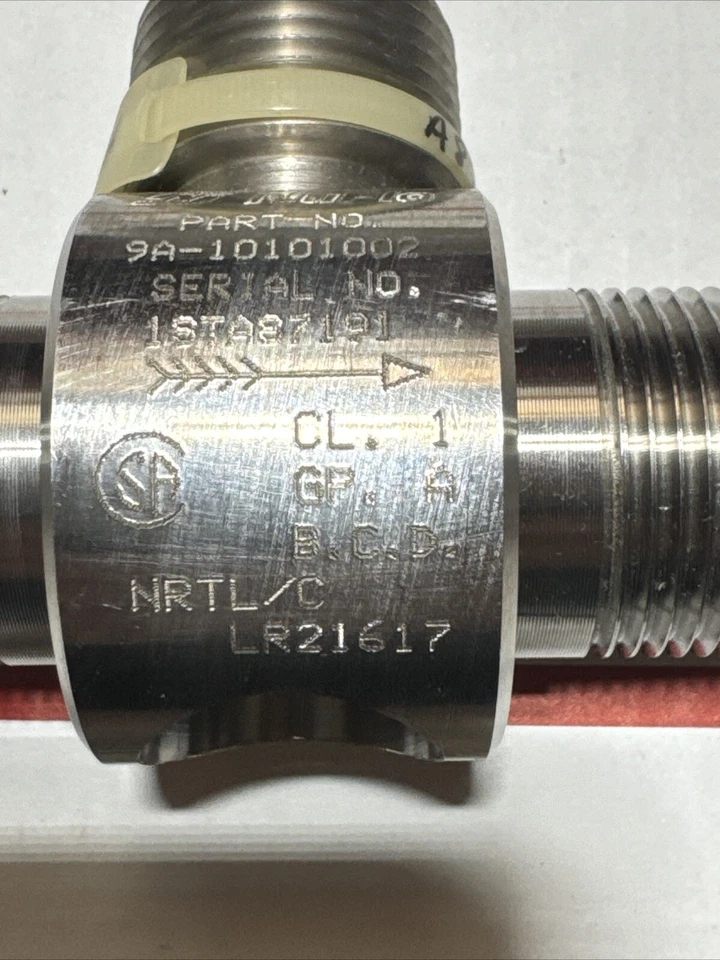 New CAMERON, NUFLO, 9A-10101002, LIQUID TURBINE FLOW METER, 1" X 1" - Image 2 of 4