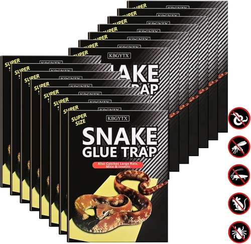 4 Pack 10" x 16" Large Snake Glue Traps with Enhanced Stickiness, Snake Rat Stic image 3