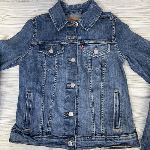 Levi's Jeansjacke mit Knopfleiste Damen Gr. Small Stonewash 29945-0020 Denim Trucker - Bild 5 von 13