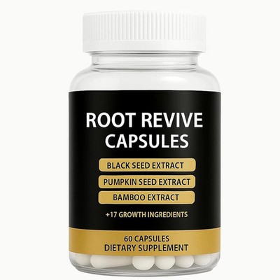 Root Revive Capsules - Hair Growth Capsules for Black Women, with Black Seed Ext