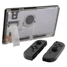 Transparent Back Plate Replacement Housing Shell for Nintendo Switch Console