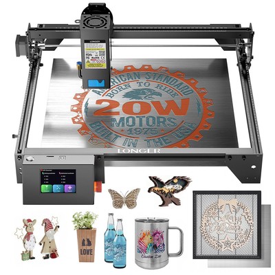 Longer Ray5 20W Laser Engraver 10000mm/min Laser Engraving and Cutting+Werkbank