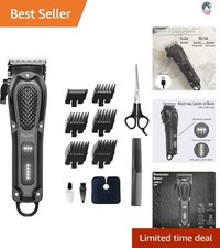 Men’s Professional Hair Clippers - Cordless, Adjustable Gear & Durable Blades