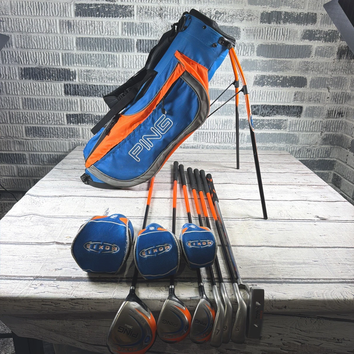 超希少レフティ PING Moxie ジュニア ゴルフセット 7本豪華フルセット
