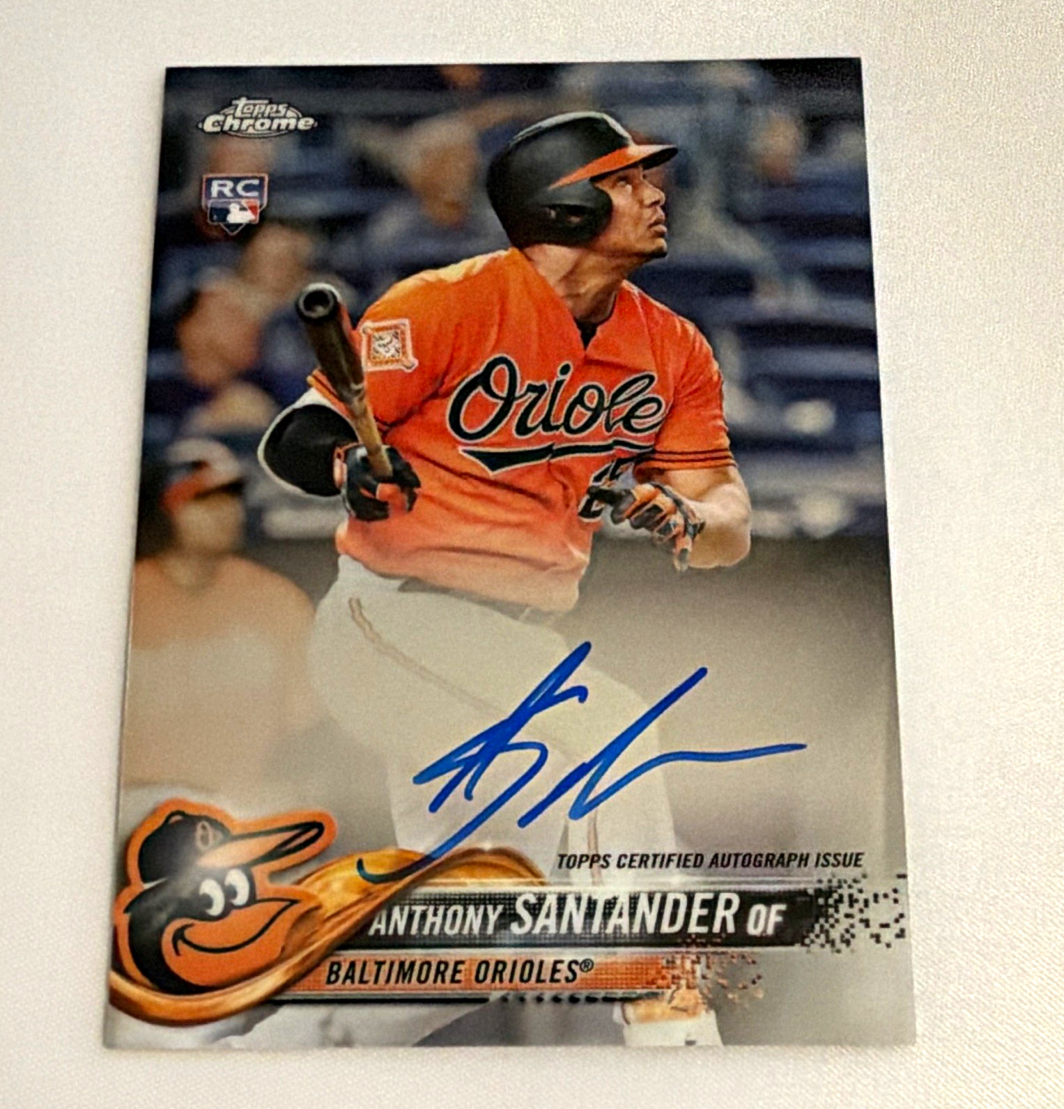 Topps 2018 Chrome Rookie Autographs Anthony Santander Orioles #RA-ANS