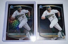 2025 Bowman - Chrome  Nick Kurtz Mojo Refractor (RC) 190/275 + Chrome Base
