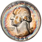 1956 Toned Washington Quarter Proof PCGS PR 67 PF 67 See Video Rainbow Toning