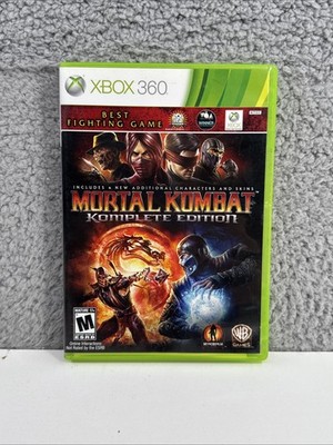 Mortal Kombat Komplete Edition (Xbox 360) w/ Manual - Tested