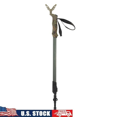 #ad #ad Adjustable Monopod Shooting Stick Hunting W Secure Rest amp; Auto Slide Action New $56.57