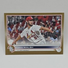 Jake Walsh GOLD PARALLEL /2022 Rookie Card RC 2022 Topps Update US306 Cardinals. rookie card picture