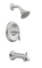 Moen Brantford Tub Shower Trim Kit Chrome T62153EP Posi-Temp Single Handle