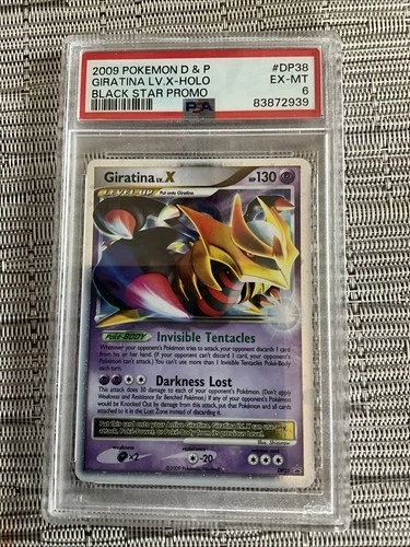 2009 POKEMON DIAMOND & PEARL BLACK STAR PROMO #DP38 GIRATINA LV.X-HOLO PSA 6