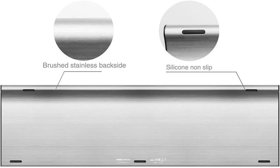 Arteck 2.4G Wireless Keyboard Stainless Steel Ultra Slim Full Size Keyboard...  - Image 2 of 4