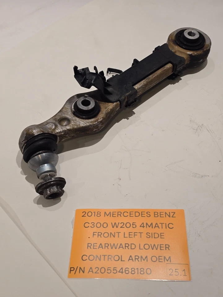 15-21 MERCEDES-BENZ C300 W205 FRONT LEFT SIDE LOWER CONTROL ARM A2055468180 OEM - Image 2 of 4
