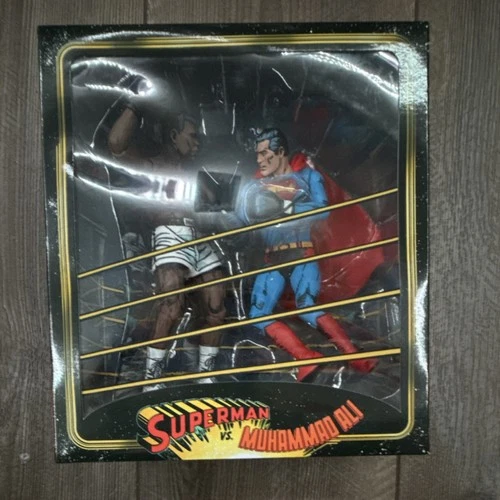 DC Universe Superman vs Muhammad Ali Boxed Figure Set Collectible 2-Pack