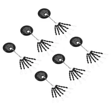 450Pcs 1.5mm Fishing Rubber Bobber Beads Stoppers Stops 30 in 1 Black