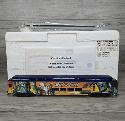 Hawthorne Village Star Wars Express Boba Fett Vista Dome Train Car HO Scale COA