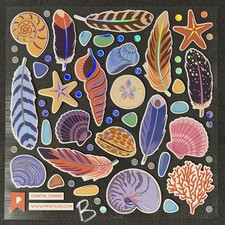 Pipsticks  Trinkets  Collections   April 2026 Sticker Sheets 4x4in 