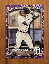 🔥Franyerber Montilla 2025 Bowman 1st Purple Pattern Border Paper Prospect /199