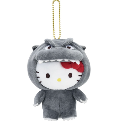 Godzilla x Hello Kitty Mascot Plush Sanrio Godzilla Store Japan