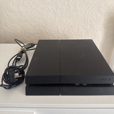 Sony Playstation 4 PS4 1TB Game Console Black + Cables Good Condition Tested