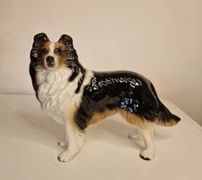 Coopercraft Welsh Border Collie Sheepdog Tri Coloured Ornament Figurine 