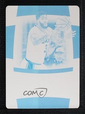 2019-20 National Treasures Signatures Printing Plate Cyan 1/1 Anthony Davis 01ey