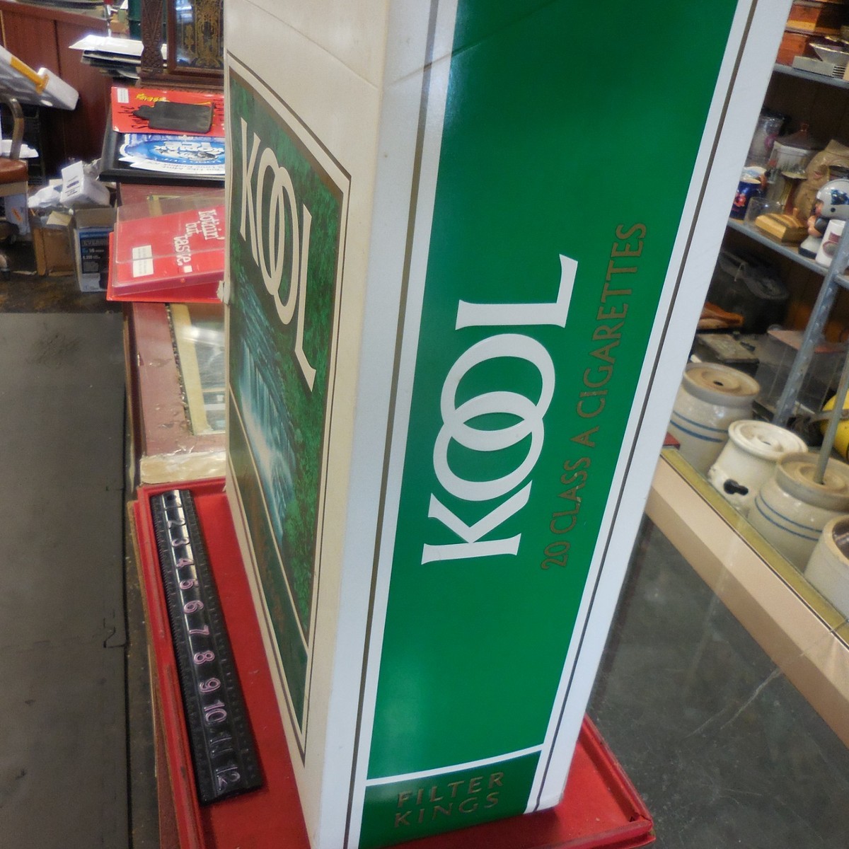 LARGE PAPER DISPLAY KOOL FILTER KING CIGARETTE BOX 22 X 14 X 6