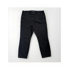 Tommy Hilfiger Black Pants Size 18 Women  s Button Closure 37 Inch Waist