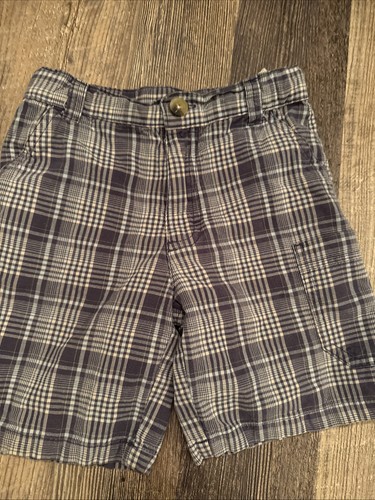 PANTALONES CORTOS A CUADROS NIÑOS TALLA 3T AZUL DE ARIZONA - Imagen 2 de 5