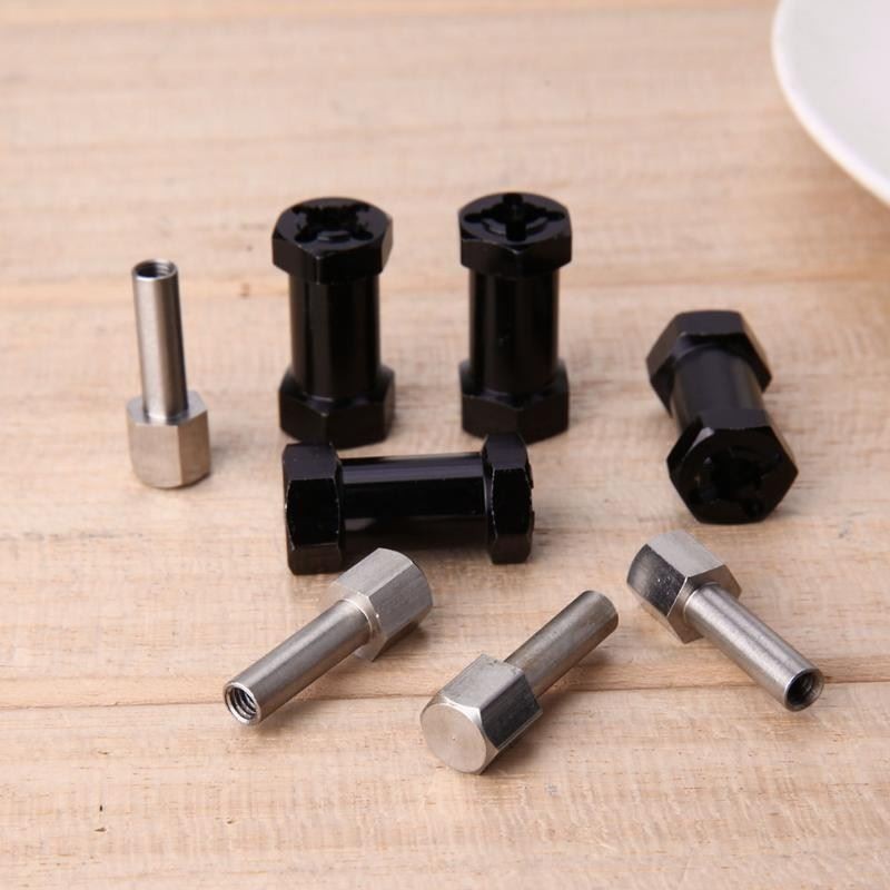 INJORA 4PCS metallo ottone ruota più pesante mozzo esagonale 8/9/10MM per 1/10 RC Crawler Axial