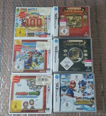 6 Ds 3ds Spiele Mario Sonic Layton Luigi Party