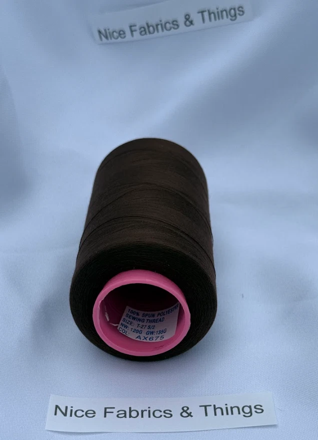 50 Spools - Brown AX692 Multi Purpose Sewing Thread - Image 3 of 3