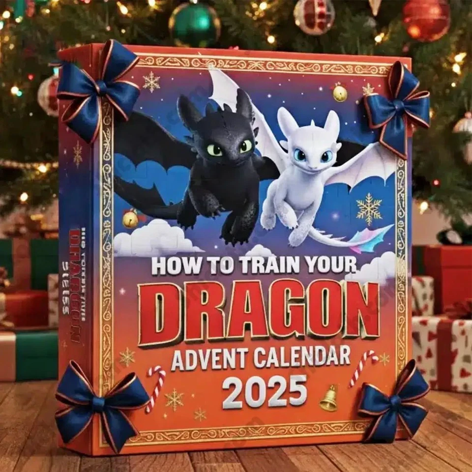 How To Train Your Dragon Tootless Advent Calendar 2025 Acrylic Hanging Decor Box - Image 4 of 4
